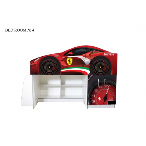 Кровать-чердак машинка Ferrari, Viorina-Deko